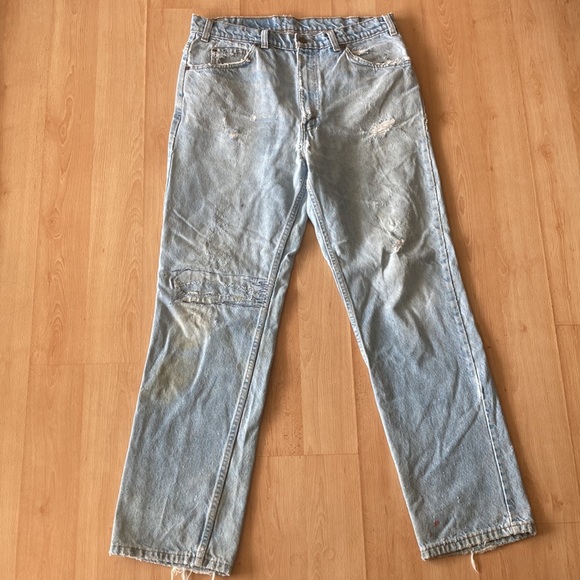 Vintage distressed Levis 619 orange tab - Picture 4 of 13